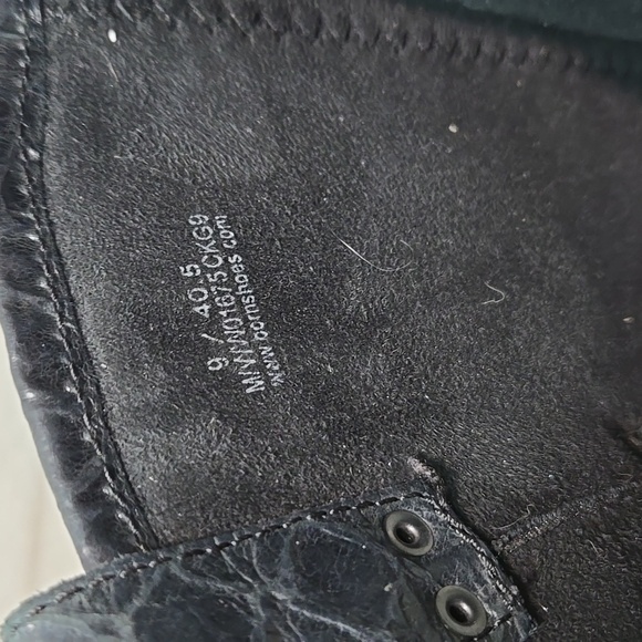 Born Women Tall Black Crocodile-Embossed Knee-High Boots Shoes Sz 9 - Picture 7 of 13